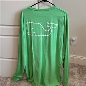 Green Long Sleeve Vineyard Vines Shirt Large